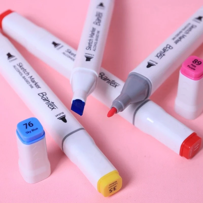 Bantex Sketch Marker BK2001 Spidol Sketsa Desain Dual Tip